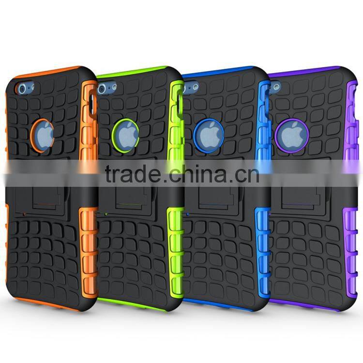 Stryfer new design tires pattern Kickstand Hybrid robot Cell Phone Case for iphone 6