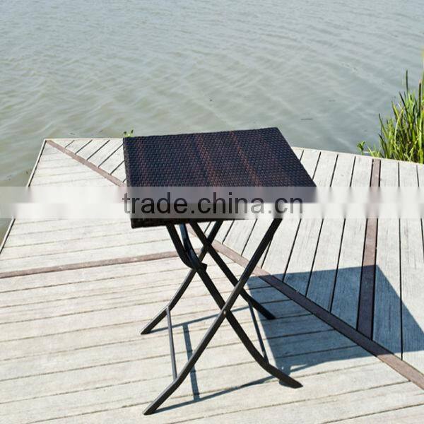 Cheap outdoor Folding Rattan Table