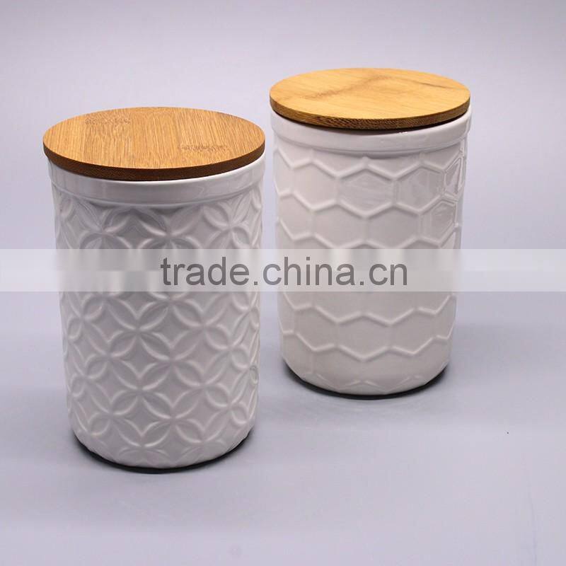 2016 Popular custom design seal ceramic different size spice jar seal with lid