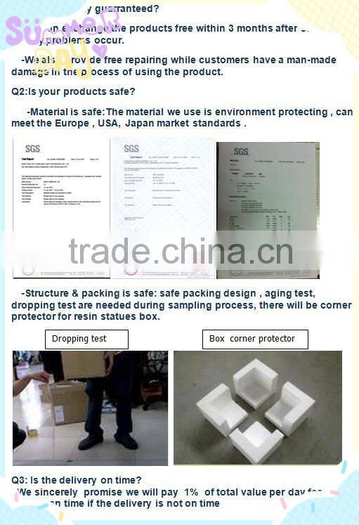 12inch American popular polyresin robot statue resin casting big polyresin figurine