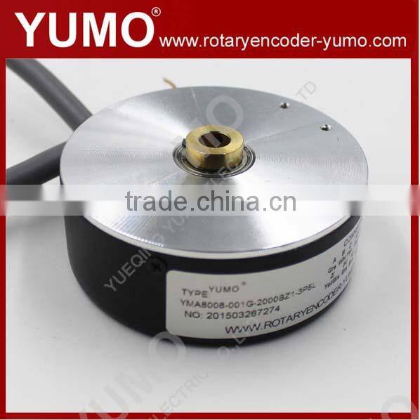 YUMO YMA8008 OD 80mm 8mm hollow shaft rotary encoders Elevator Servo motor price incremental rotary encoder