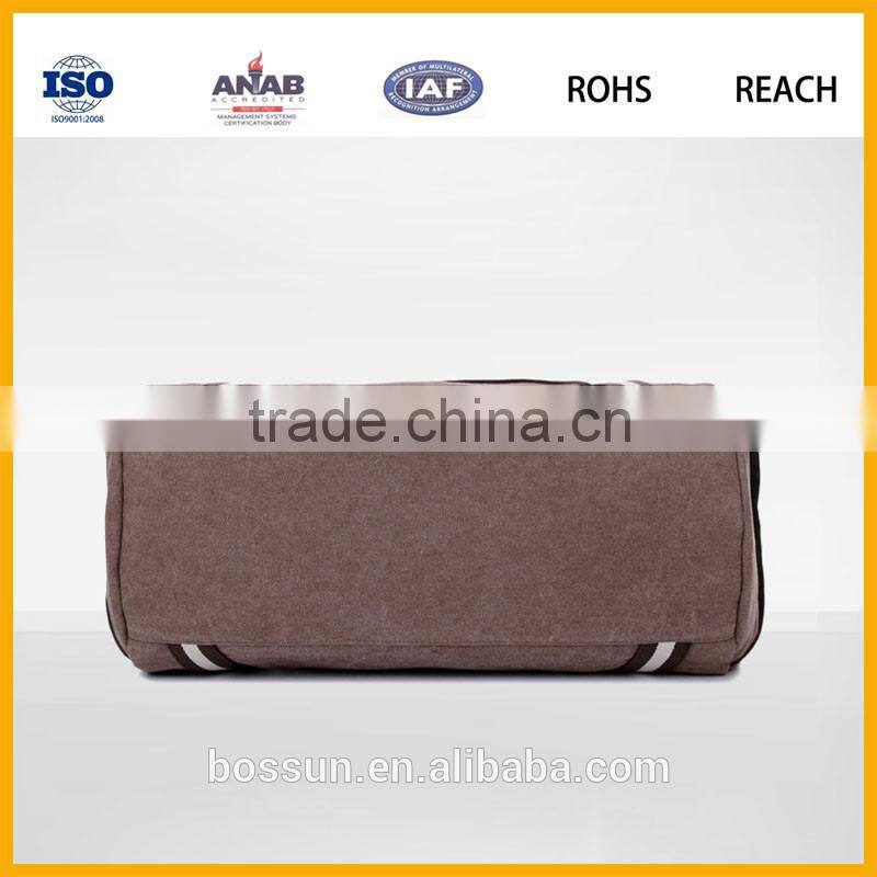 China travel fashion custom canvas gym bag, cotton sports duffle bag