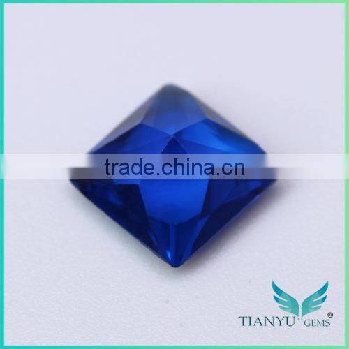 10x10mm Princess Cut Synthetic Spinel Blue Spinel Price