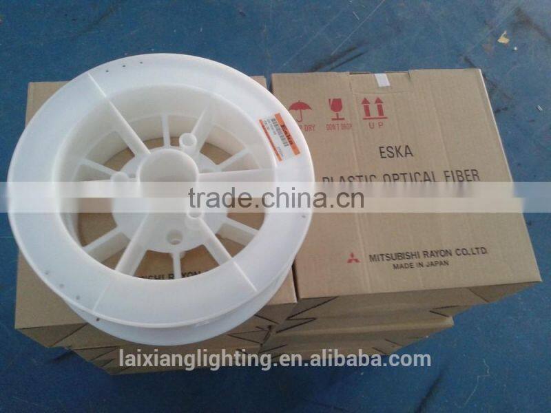 0.75mm PMMA end glow plastic fibre optic for decoration lighting, 0.75mm coated cables