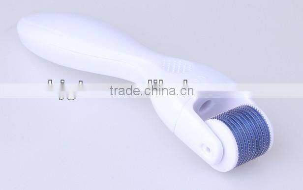 2014 new hotsale 600 needles stainless steel titanium alloy blue face meso roller