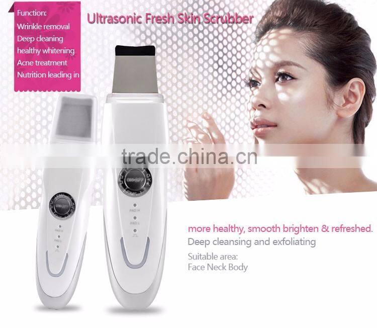 New Ultrasonic Skin Scrubber Portable Garvanic Massager China guangdong