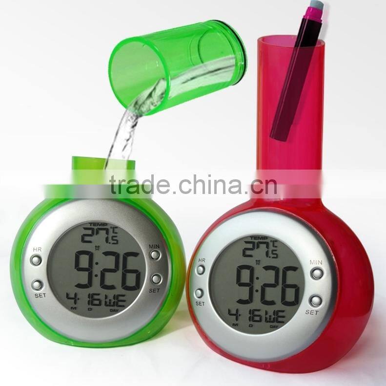 Cheap Water Powered Clock with pen holder