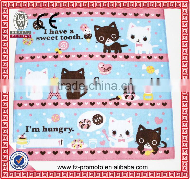 Wholesale emboroidery Silk Handkerchief/ soft handkerchief