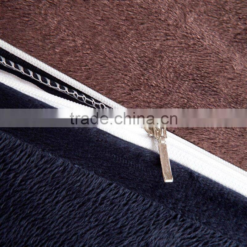 Flannel Fleece Winter Thick Duvet cover sets Coffee Full Queen King size 4pcs Warm Bedding set bedclothes Bedsheet/Bed linen