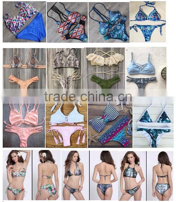 Wholesale Blue Reversible Seamless HOT Braizlian bikini swimwear 2017