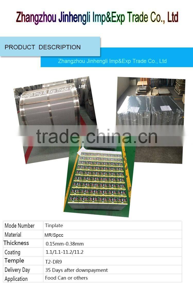 secondary tinplate sheet