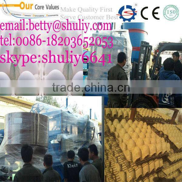 best quality egg tray machine with high capacity/waster paper tray production line