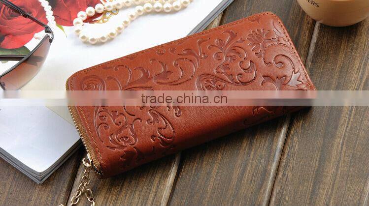 Vintage Style Women Ladies Genuine Leather Wallet Purse Clutch Phone Case Money Card Case