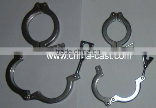 China metal universal quick release pipe clamps, small diameter galvanized swivel flange hose clamp