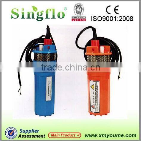 Singflo 12v/24v dc submersible solar water pump price for irrgation/solar water pump controller