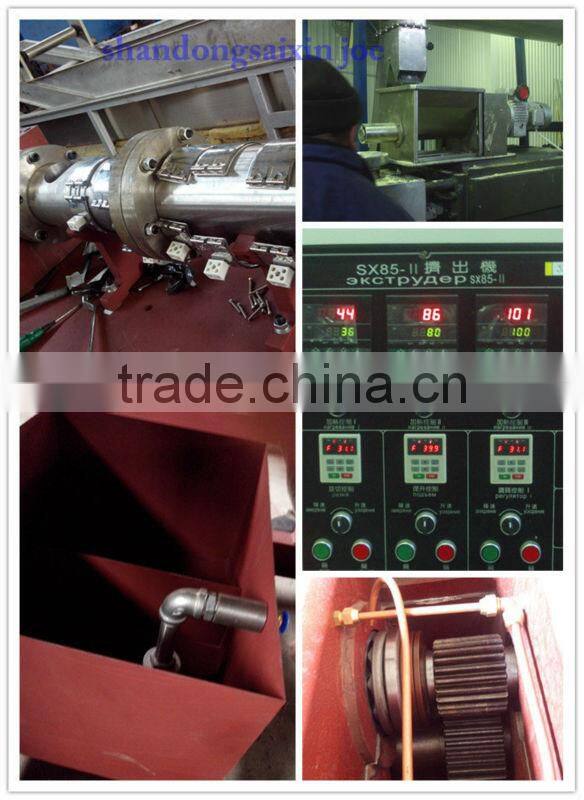 Single extruder food machine