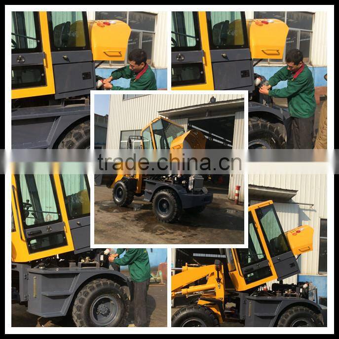 China TOP brand high quality small front end loader with hydraulic joystick control