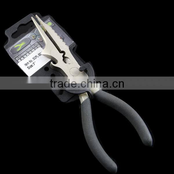 High grade Germany type nickle plated long nose plier long nose clamp pliers