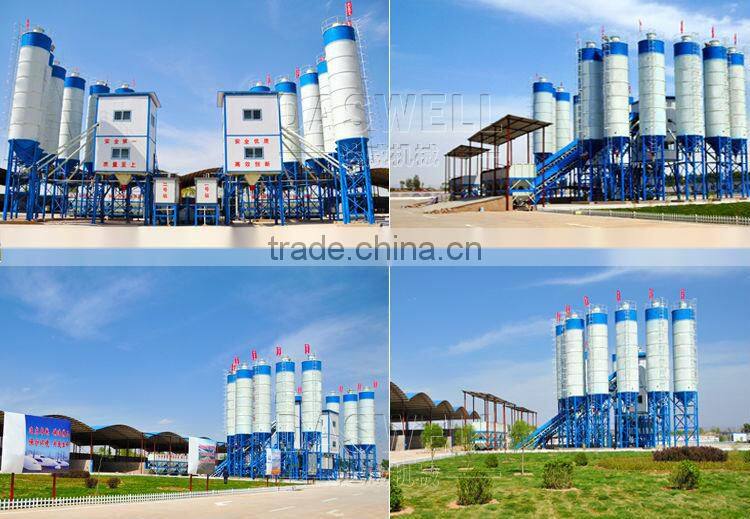 China low price ready mobile concrete batching and mixing plant price