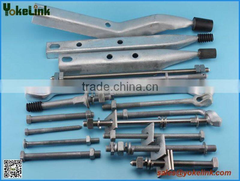 Power line hardware ghalvanized Post Insulator Side Mounted Brackets