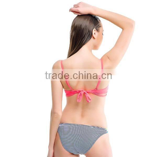 2017 new women sexy contrast color Brazilian bikini