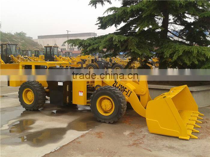 ZLJ20F mini mining front loader with 0.9m3 bucket and 78HP engine
