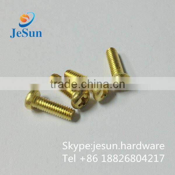 China fastener manufacturer male and female brass screw