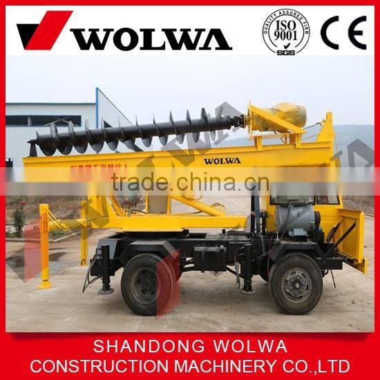 GNLZ360 Wheel long spiral piling machine Automatic Feed Screw Piles Machine