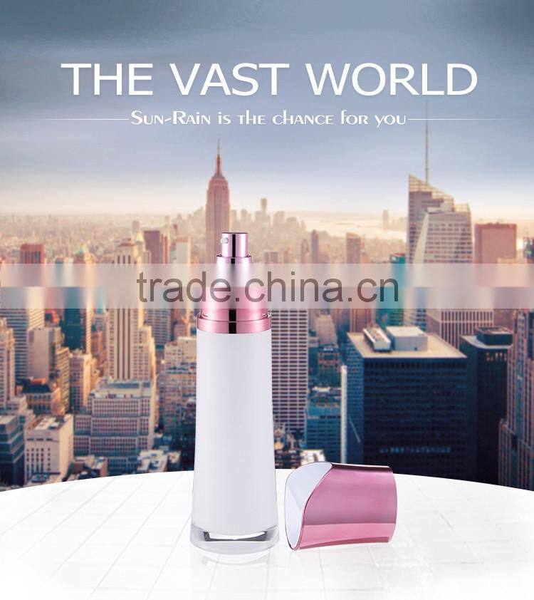 China made new PMMA materia screen printing cosmetic packaging bamboo lotion bottle