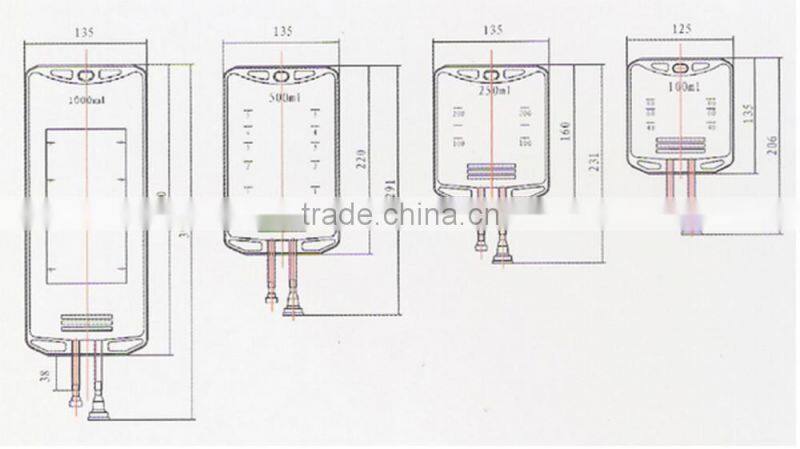 large scale PVC infusion IV soft bag 50ml, 250ml, 100ml