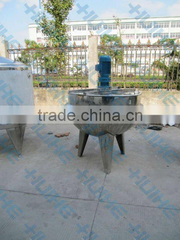 sanitary steam heating jacketed kettle with scraper stirrer
