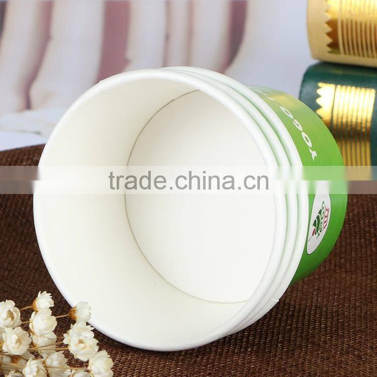 Wholesale disposable hot soup paper bowl with plastic lid