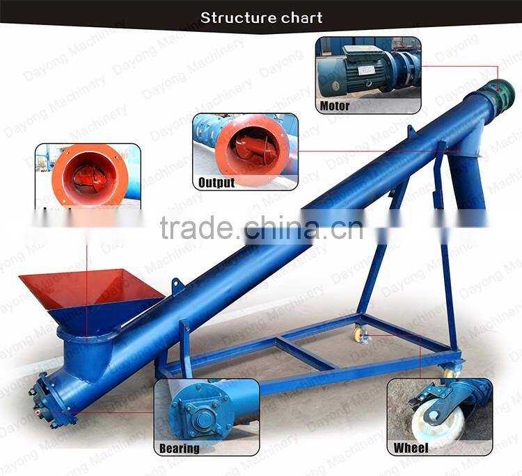 Engineers available to service machinery overseas grain screw conveyor stainless steel price