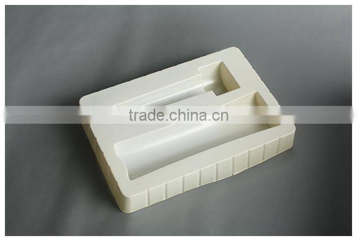 Thermoforming plastic tray for hardware