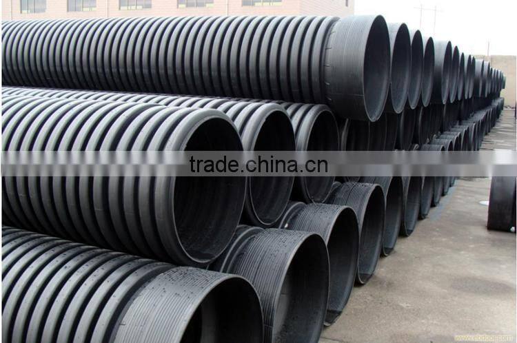 Under ground drainage system hdpe double wall corrugated pipe drainage pipe