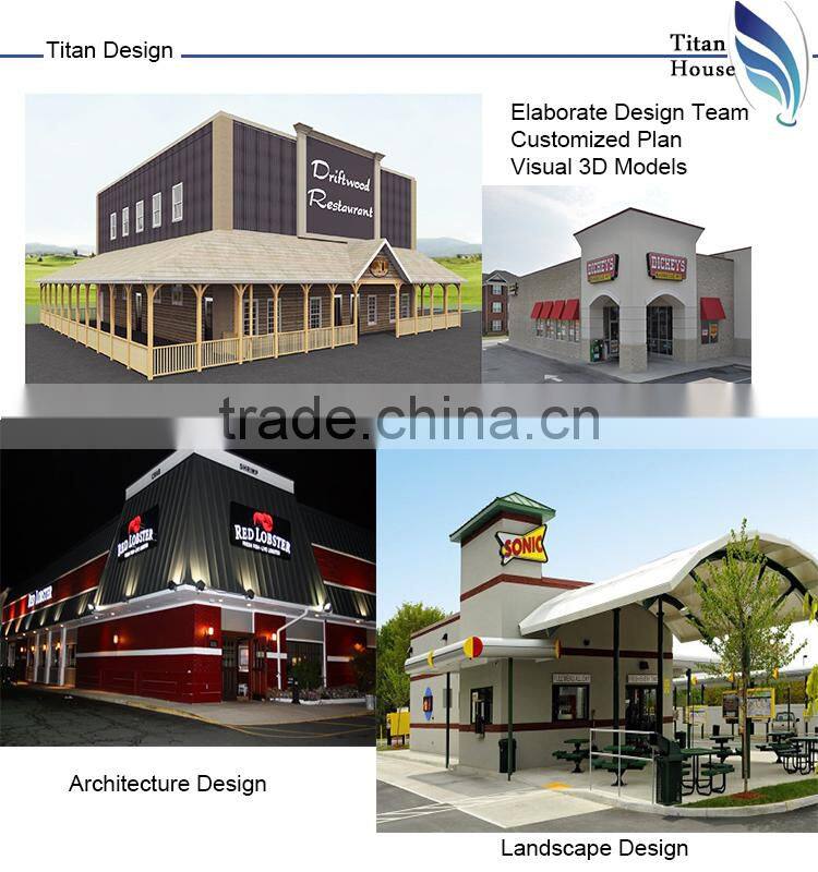 Catering Unit Prefabricated Container Restaurant in Turnkey