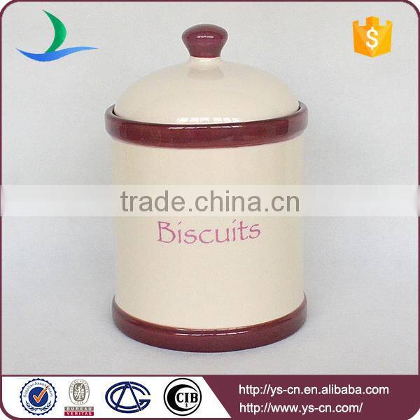 2015 ceramic biscuit tea sugar and coffe storage jars factory