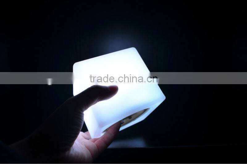 10x10x10cm Decorative multi color changing rechargeable led table lamps