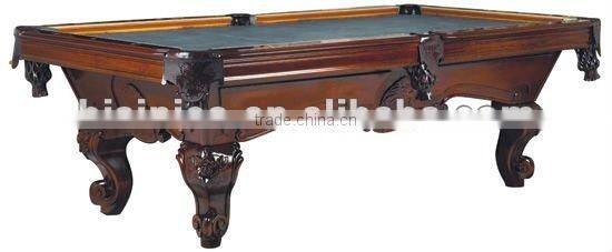 Hand carved classical wooden antique pool table,MOQ:1PCS(B68022)