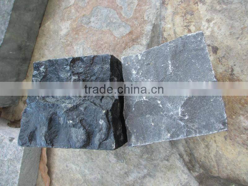 Hot sell black granite cube stone