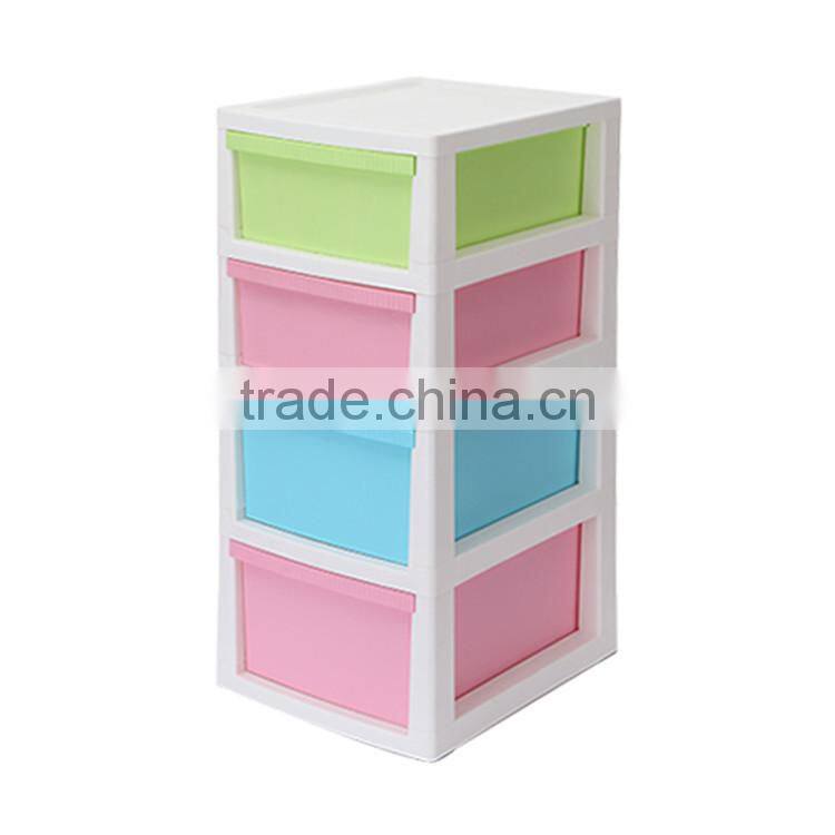 Plastic Four Layer Underwear Socks Storage Drawer Cabinet