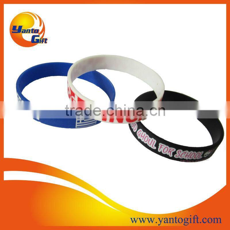 Custom logo cool silicone wristband