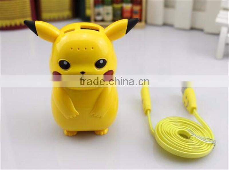 2016 Hot Sale Cute Protable 10000mAh Pokeball Pokemon Pikachu Power Bank creative 10000mah power bank