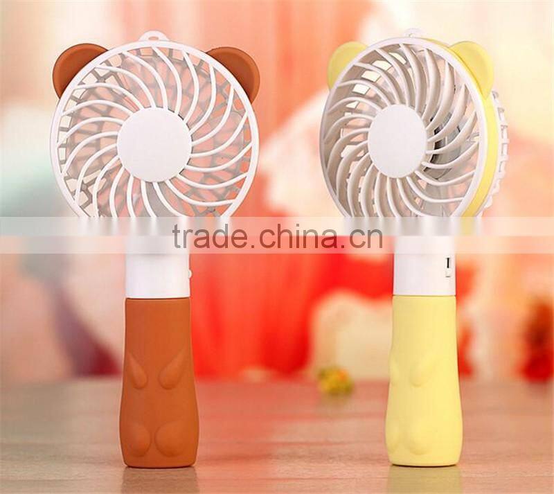 CT-740 The new mini USB charging fan Cartoon charging fan small handheld Outdoor Garden small fan