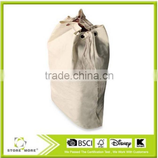 Store More Household Bases Canvas Large Laundry Bag with Shoulder Strap