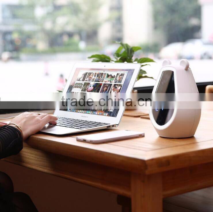 Simple Fashion Multi-functional Cute Bear Desk Clock With Mirror/LED Back Light/Bluetooth Speaker/Temperature Digital Clock