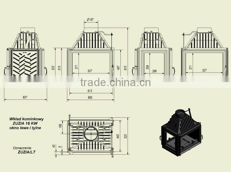 indoor cast iron wood burning stove with oven