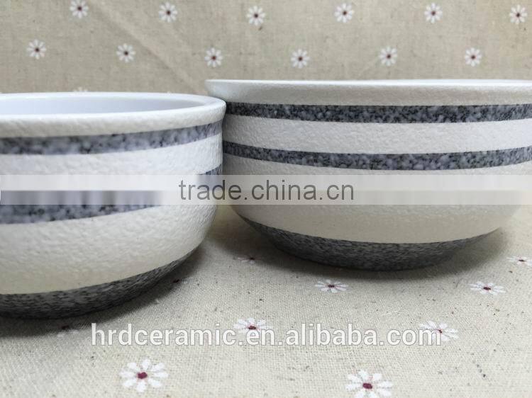 Stocked Personalized high quality ceramic soup bowl with two size