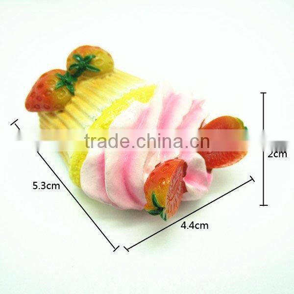 home decoration colorful ice cream shaped 3D resin fridge magnet