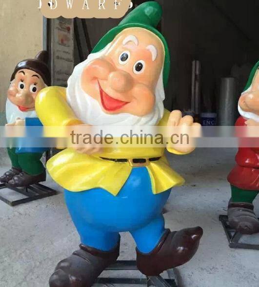 Fiberglass Statue Snow White and Seven Dwarf